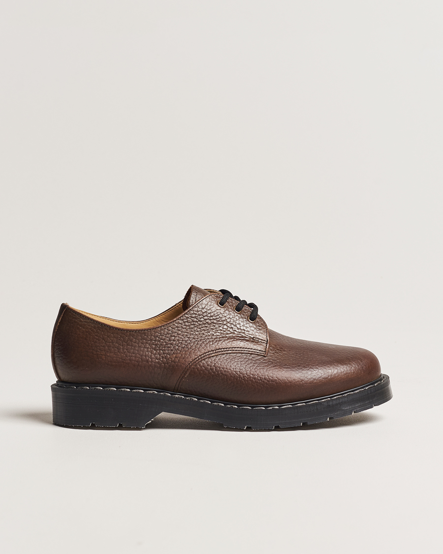 Herre | Derbys | Solovair | 3 Eye Gibson Shoe Brown Grain