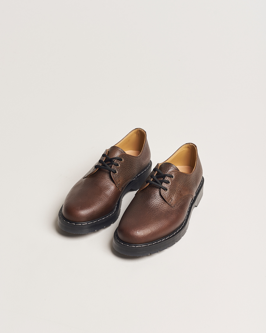 Herre | Derbys | Solovair | 3 Eye Gibson Shoe Brown Grain
