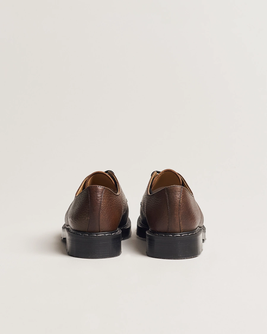 Herre | Håndlagde sko | Solovair | 3 Eye Gibson Shoe Brown Grain