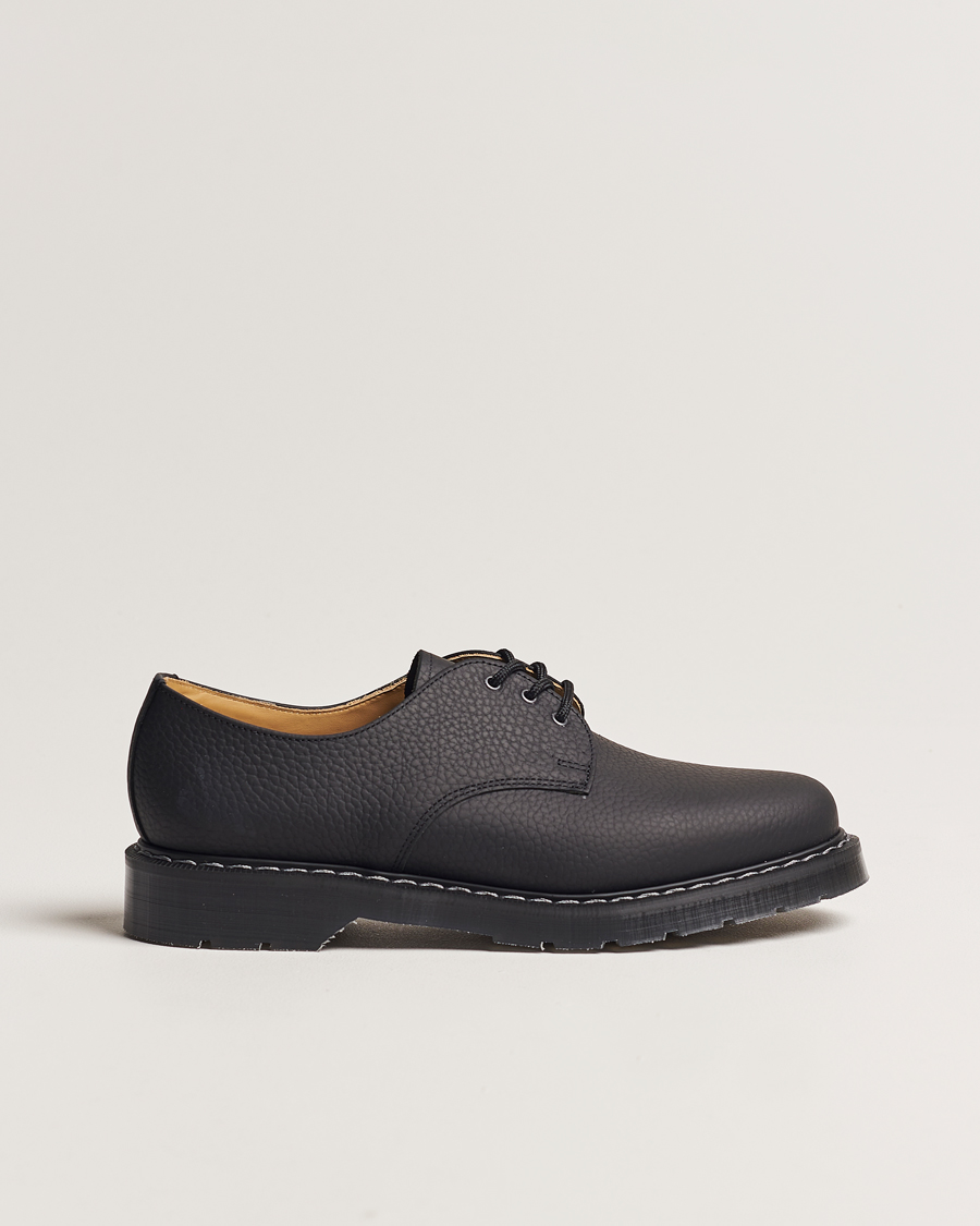 Herre | Derbys | Solovair | 3 Eye Gibson Shoe Black Grain