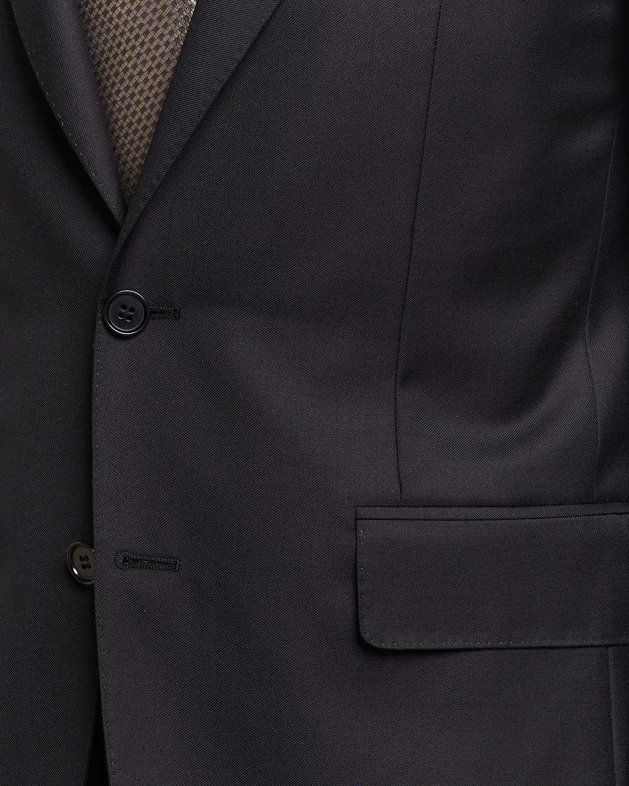 Herre | Dresser | Canali | Capri Super 130s Wool Suit Black
