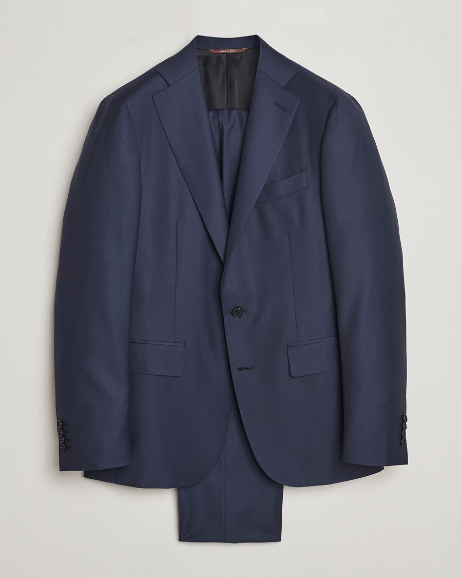 Herre | Dresser | Canali | Capri Super 130s Wool Suit Navy