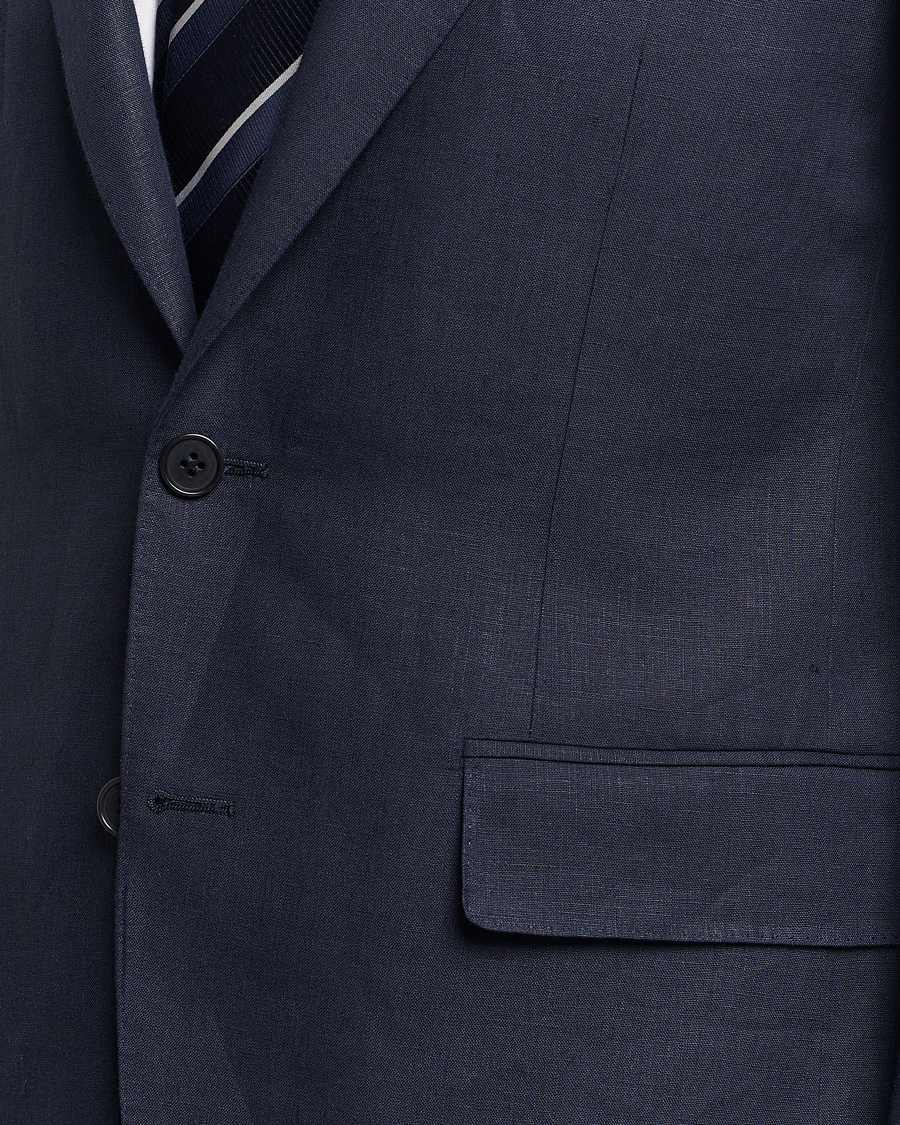 Herre | Dresser | Canali | Capri Linen Suit Navy