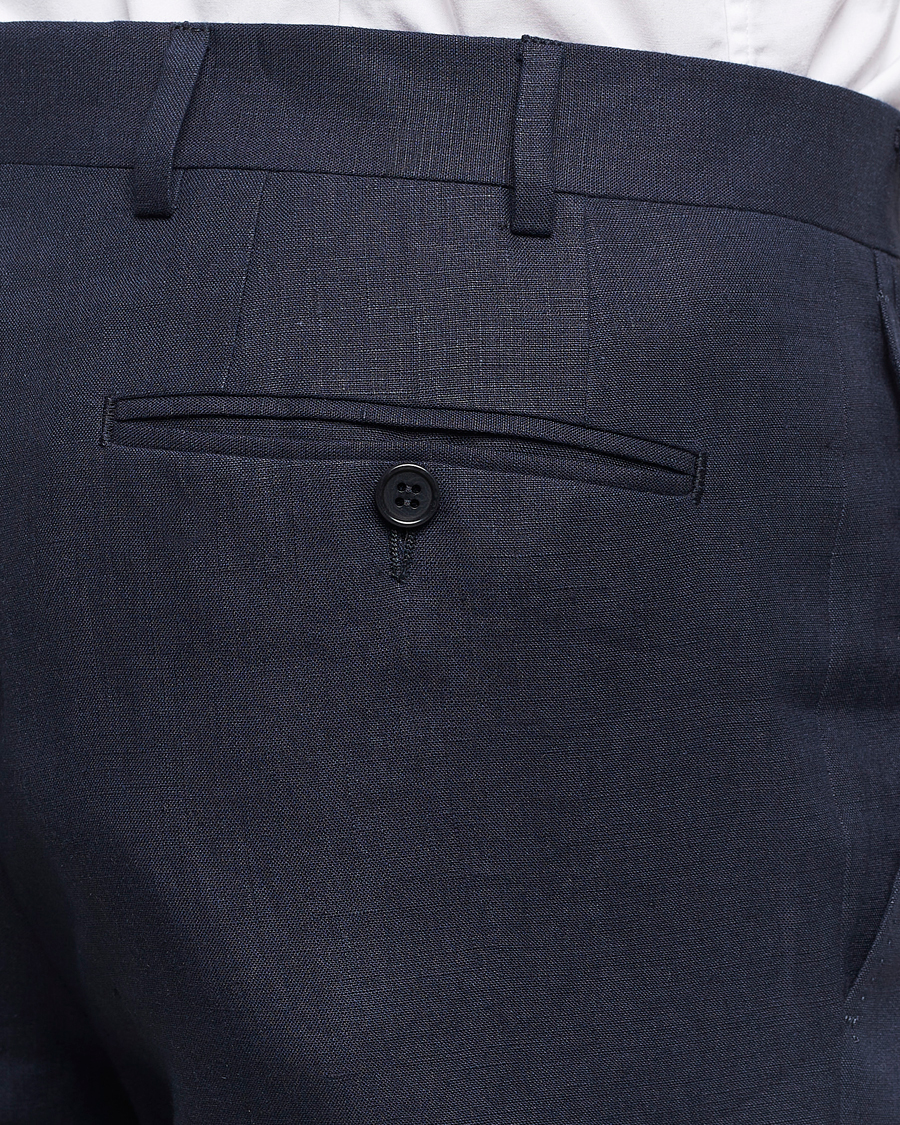 Herre | Dresser | Canali | Capri Linen Suit Navy