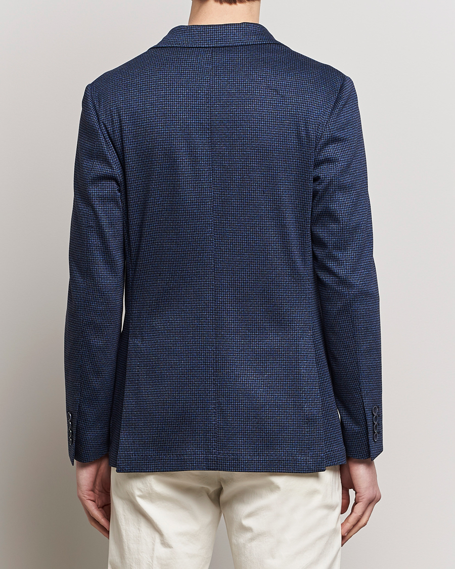 Herre | Dressjakker | Canali | Micro Check Jersey Blazer Navy