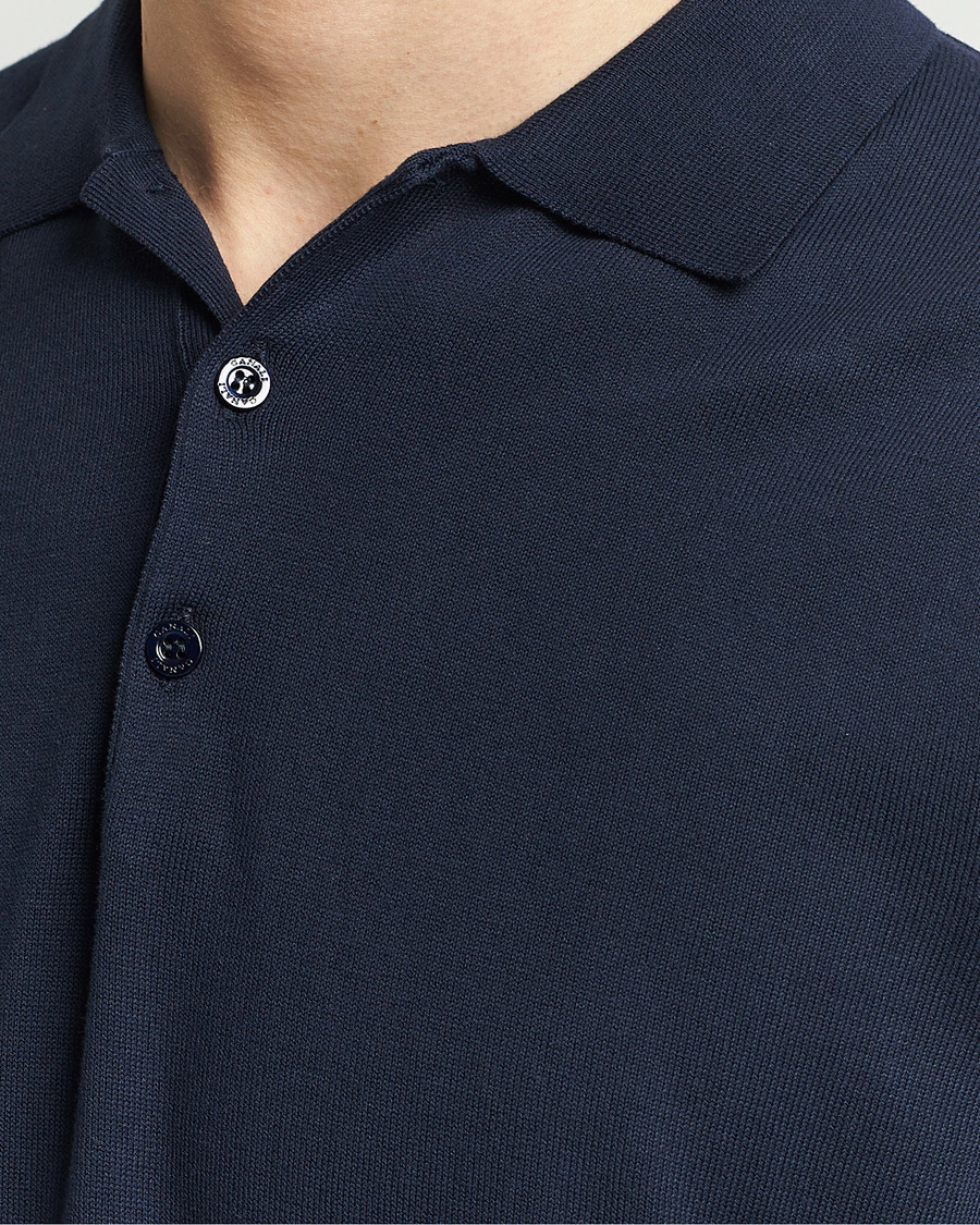 Herre | Pikéer | Canali | Cotton Short Sleeve Polo Navy