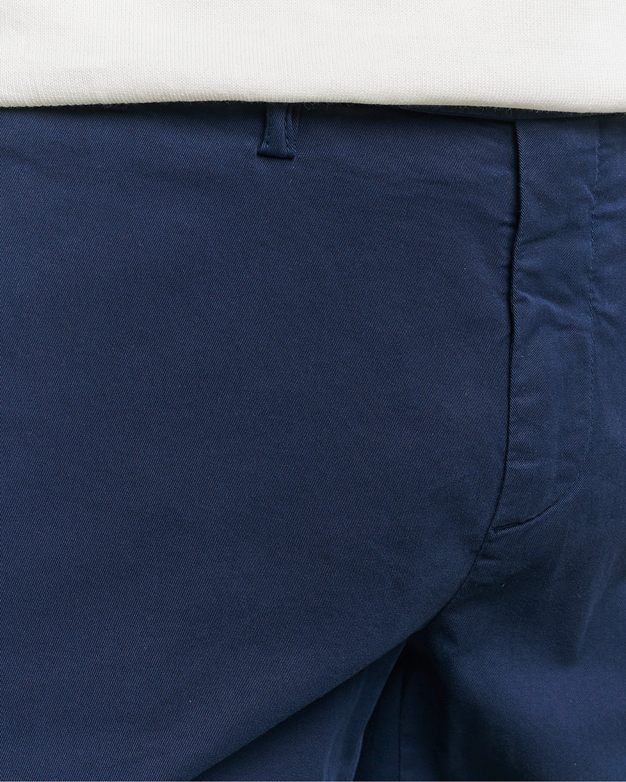 Herre | Bukser | Canali | Cotton Stretch Chinos Dark Blue