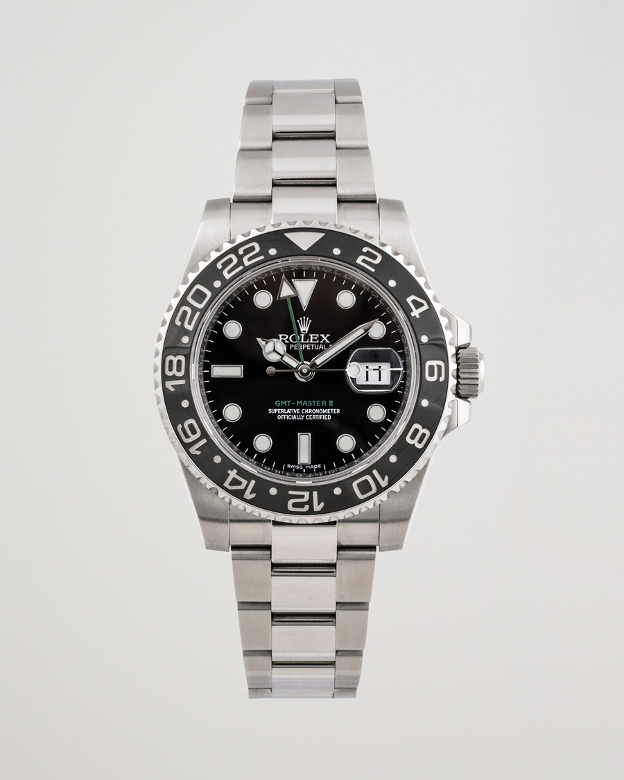 Herre | Rolex Pre-Owned GMT-Master II 116710LN Silver | Rolex Pre-Owned | GMT-Master II 116710LN Silver