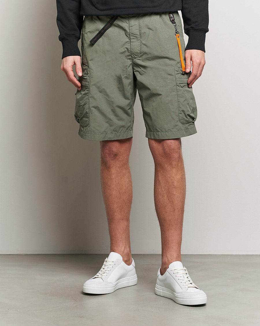 Herr | Parajumpers | Parajumpers | Walton Vintage Nylon Shorts Thyme Green