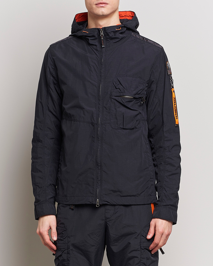 Herre | Vårjakker | Parajumpers | Nigel Vintage Nylon Hooded Jacket Black