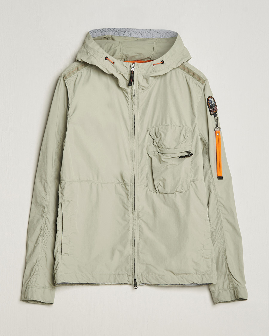Herre | Jakker | Parajumpers | Nigel Vintage Nylon Hooded Jacket Sage