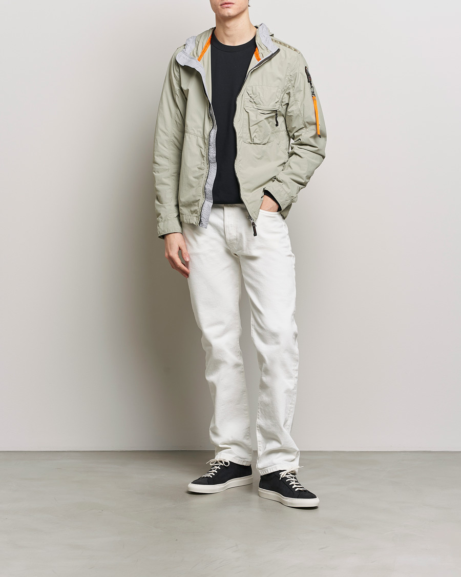 Herre | Jakker | Parajumpers | Nigel Vintage Nylon Hooded Jacket Sage
