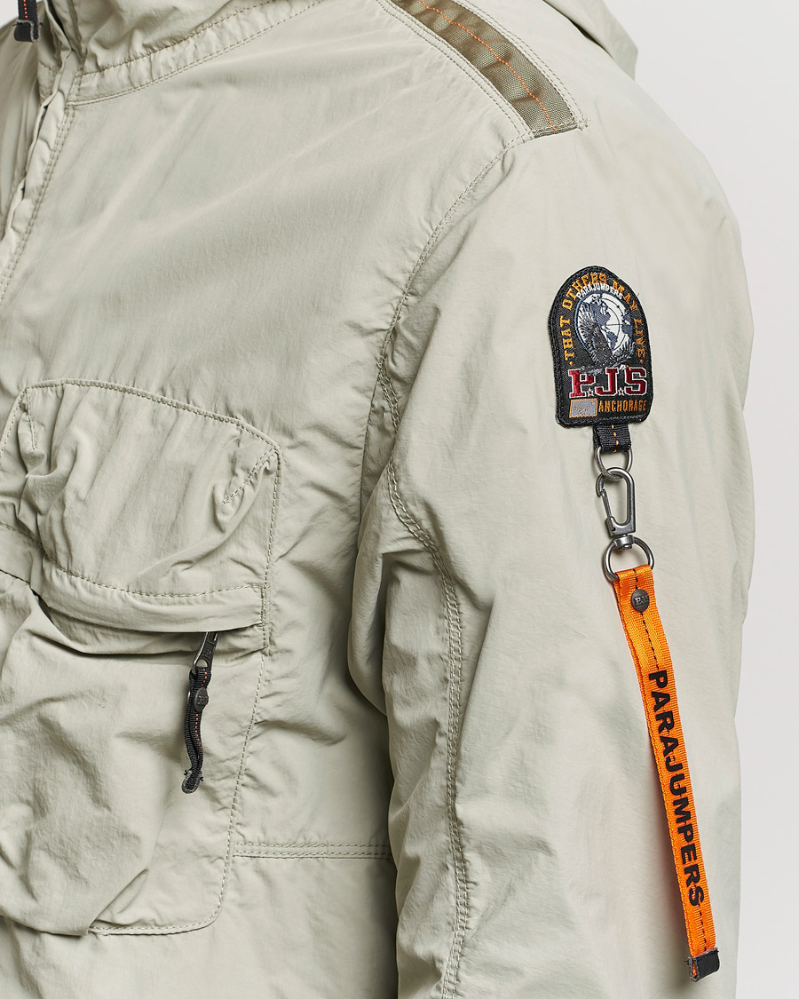 Herre | Jakker | Parajumpers | Nigel Vintage Nylon Hooded Jacket Sage