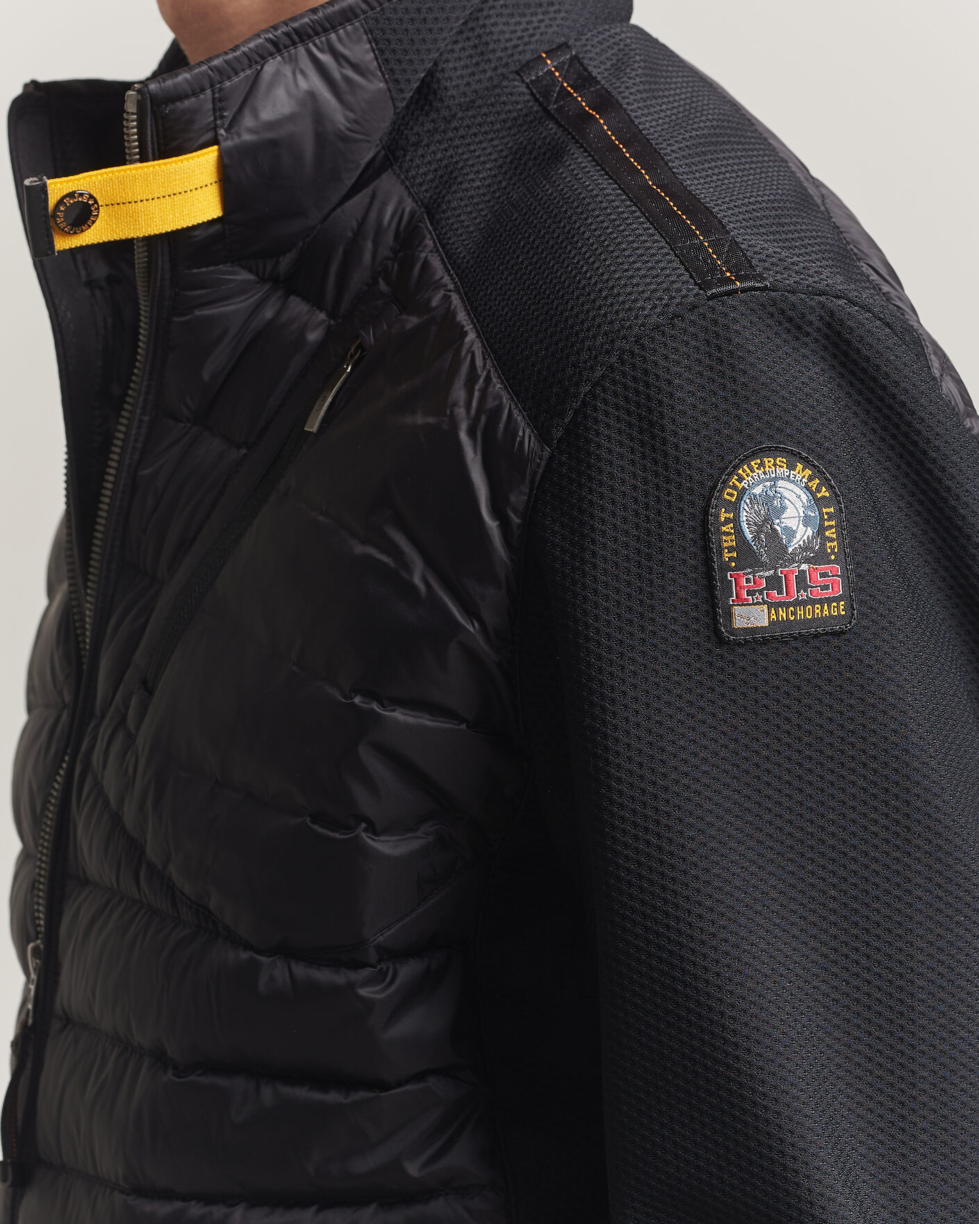 Herre | Jakker | Parajumpers | Jayden Mesh Hybrid Jacket Black