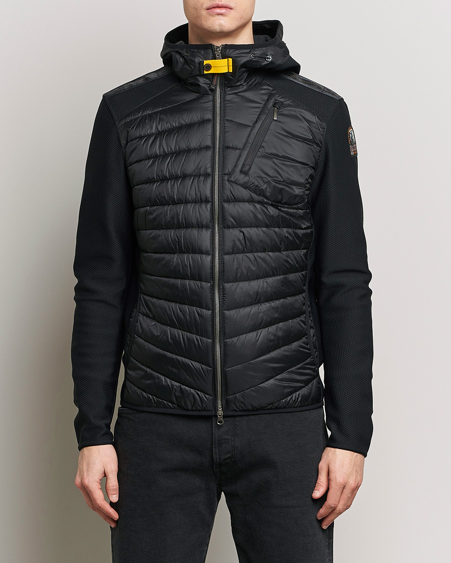 Herre | Klær | Parajumpers | Nolan Mesh Hooded Hybrid  Black