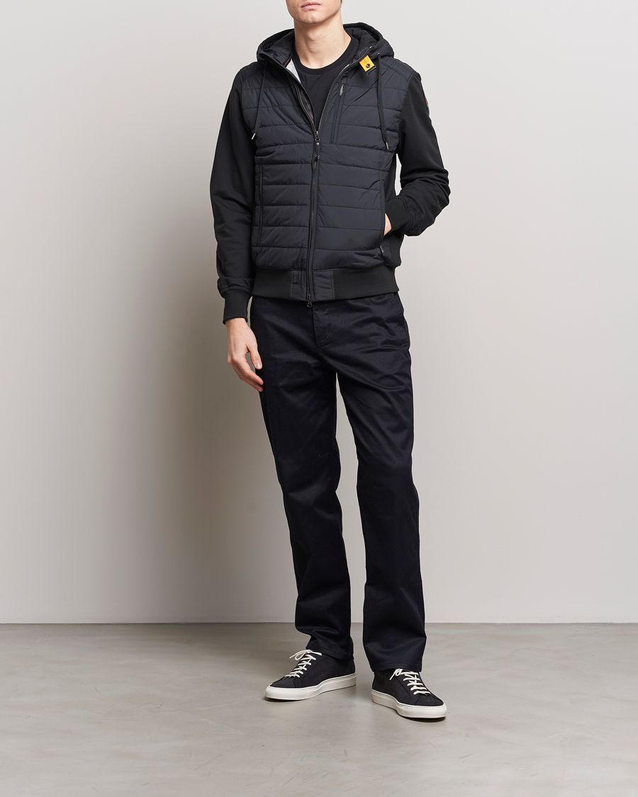 Herre | Jakker | Parajumpers | Ivor Hybrid Hooded Jacket Black