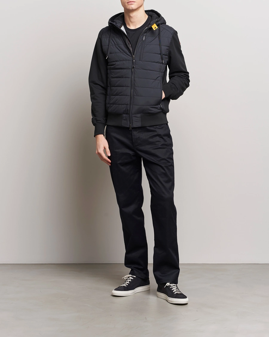 Herre | Jakker | Parajumpers | Ivor Hybrid Hooded Jacket Black