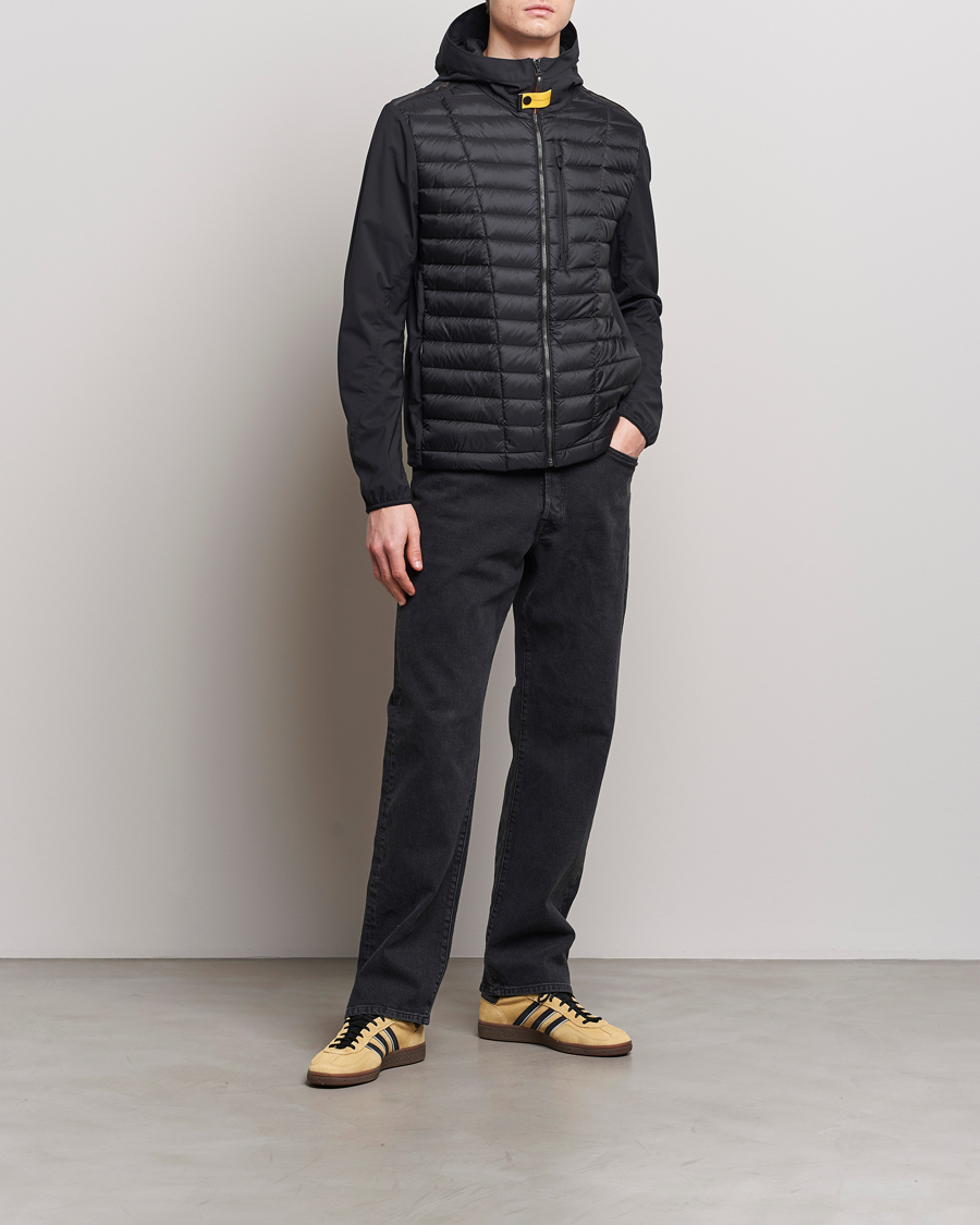 Herre | Jakker | Parajumpers | Hiram Hybrid Hooded Jacket Black