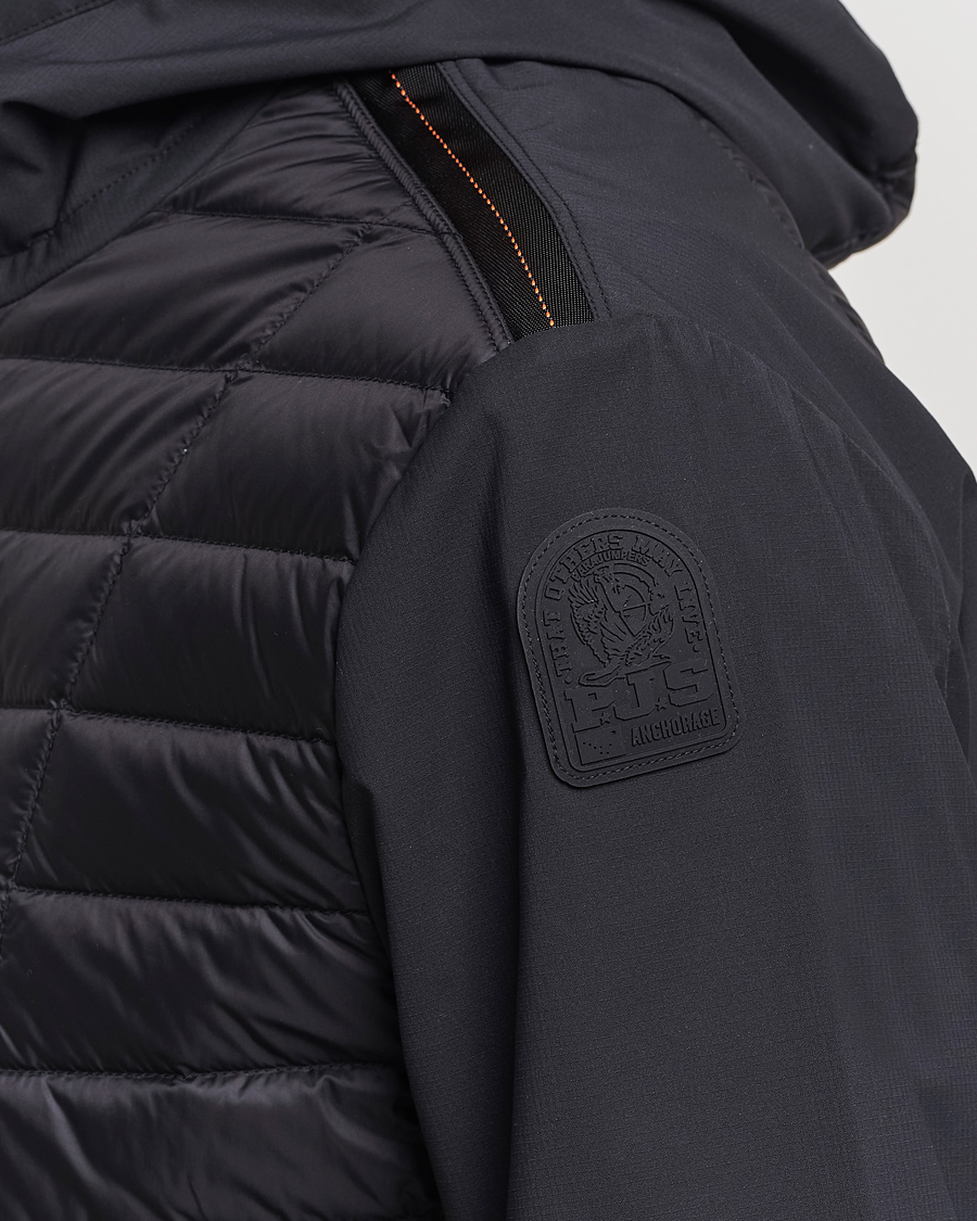 Herre | Jakker | Parajumpers | Hiram Hybrid Hooded Jacket Black
