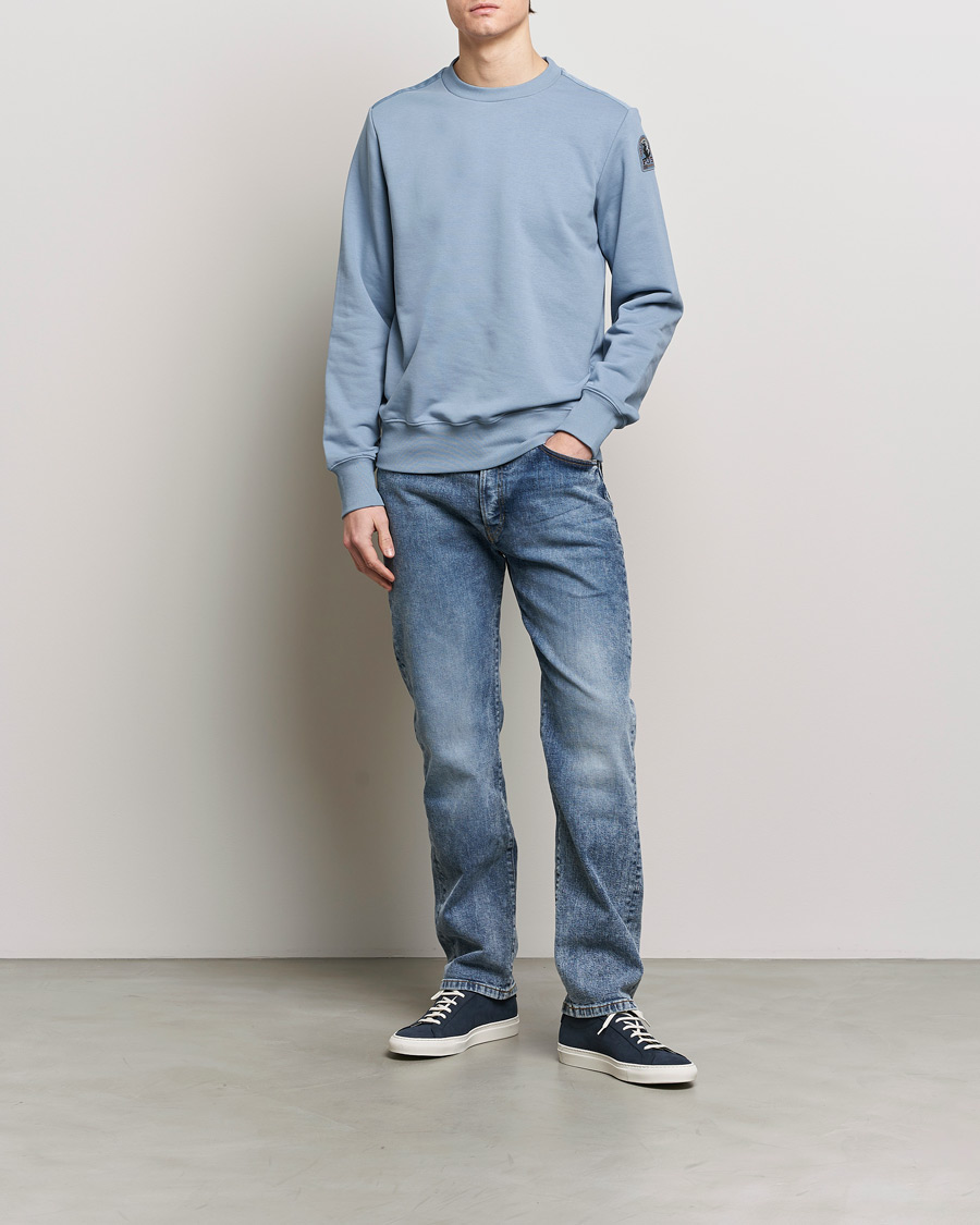 Herre | Gensere | Parajumpers | K2 Super Easy Crew Neck Sweatshirt Blue Stone