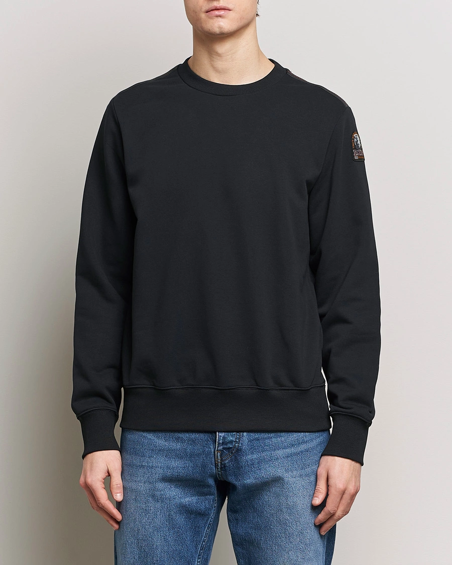 Herre | Tøj | Parajumpers | K2 Super Easy Crew Neck Sweatshirt Black