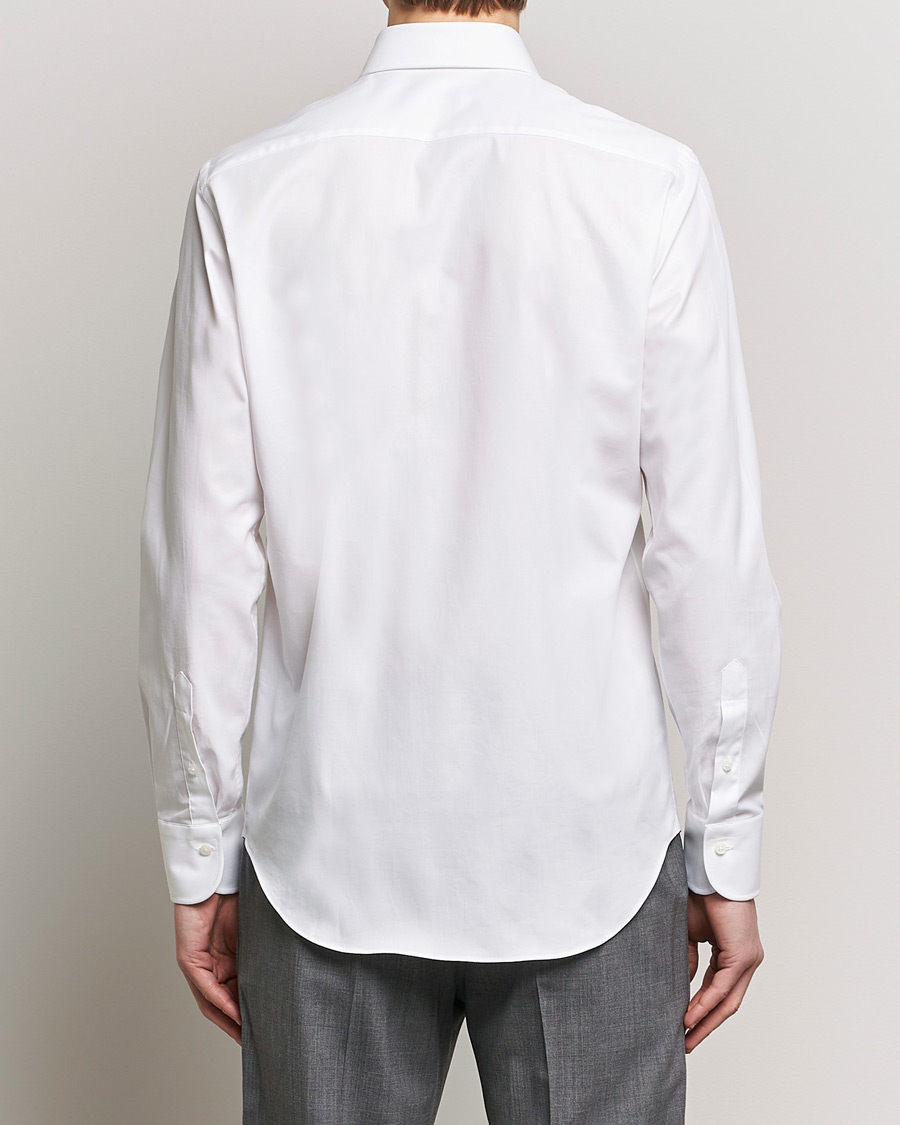 Herre | Skjorter | Grigio | Cotton Twill Dress Shirt White