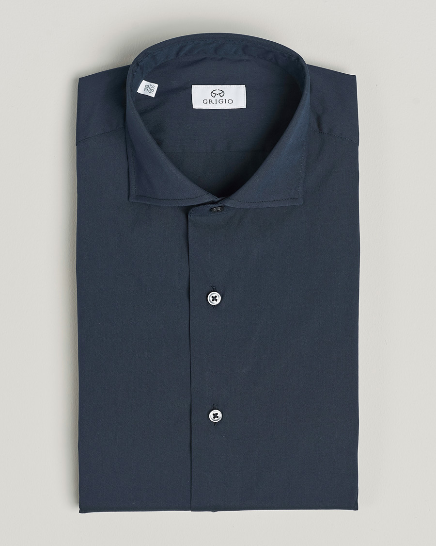 Herre | Skjorter | Grigio | Comfort Stretch Dress Shirt Navy