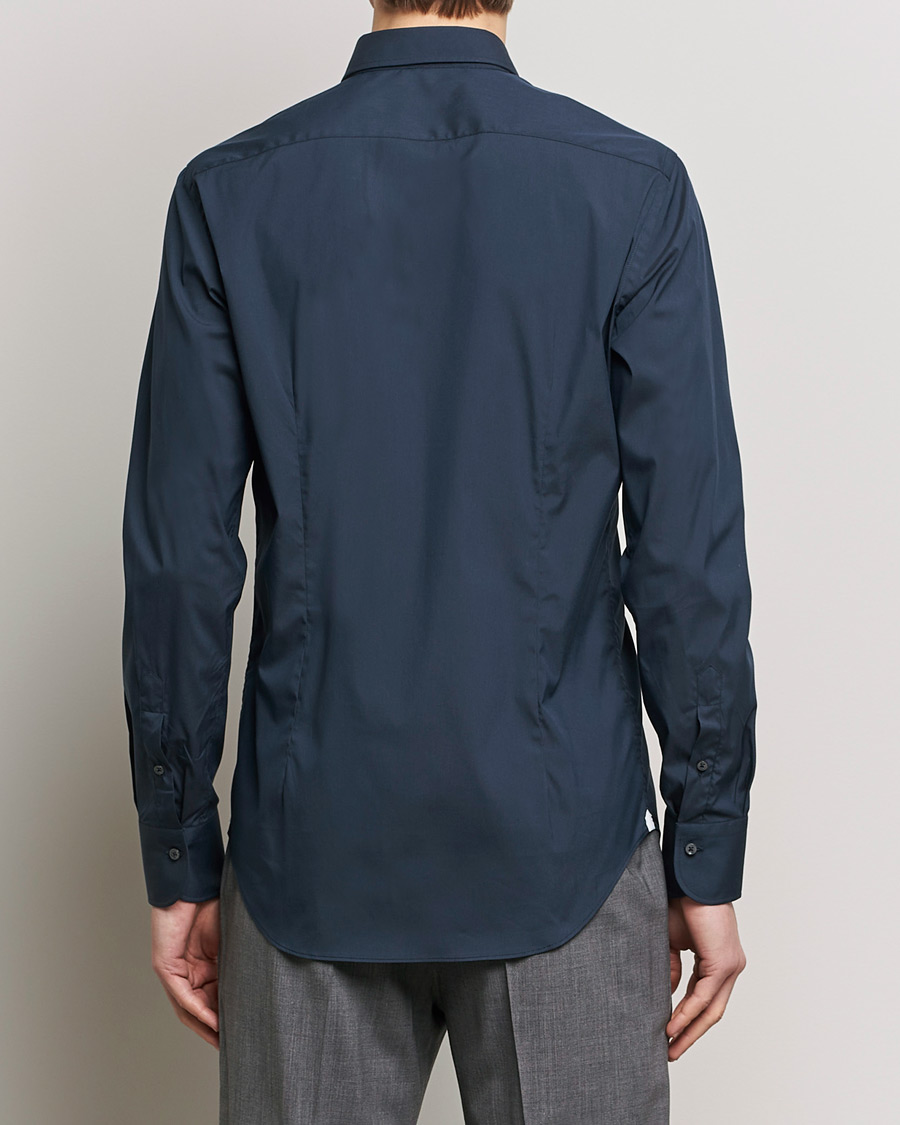 Herre | Skjorter | Grigio | Comfort Stretch Dress Shirt Navy