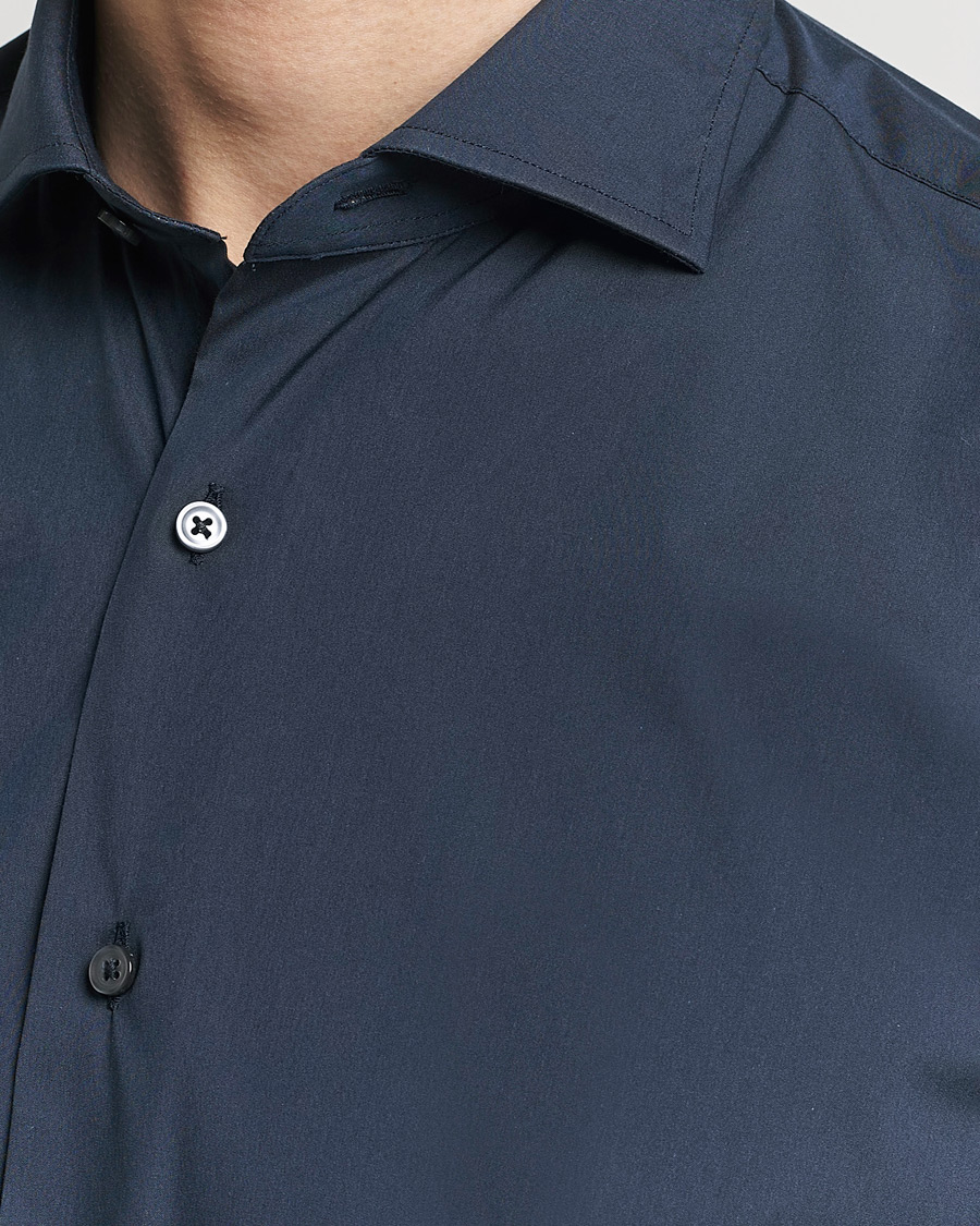 Herre | Skjorter | Grigio | Comfort Stretch Dress Shirt Navy