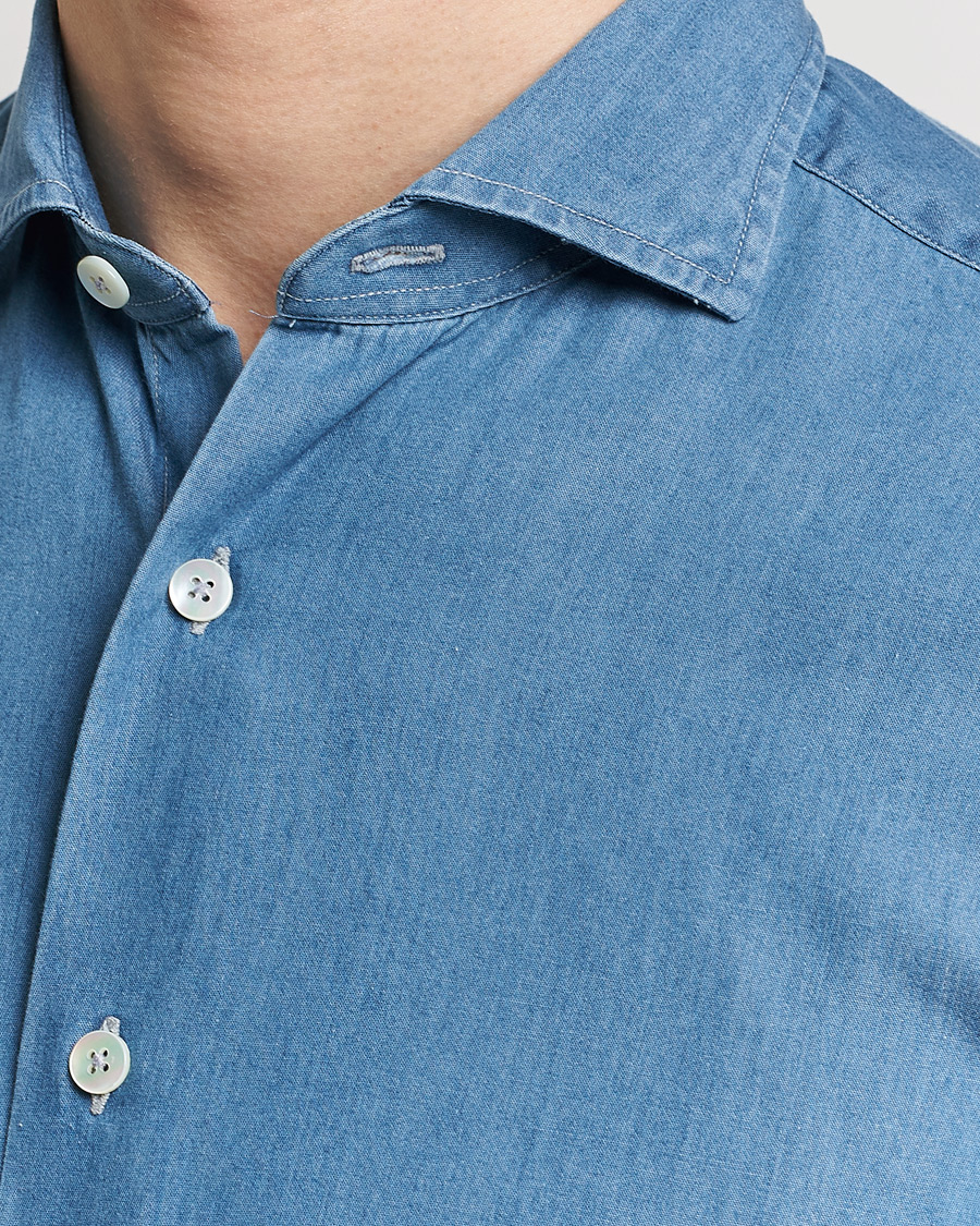 Herre | Skjorter | Grigio | Denim Shirt Medium Blue