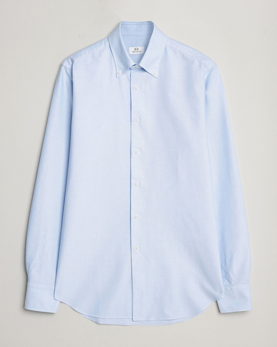 Herre | Skjorter | Grigio | Oxford Button Down Shirt Light Blue