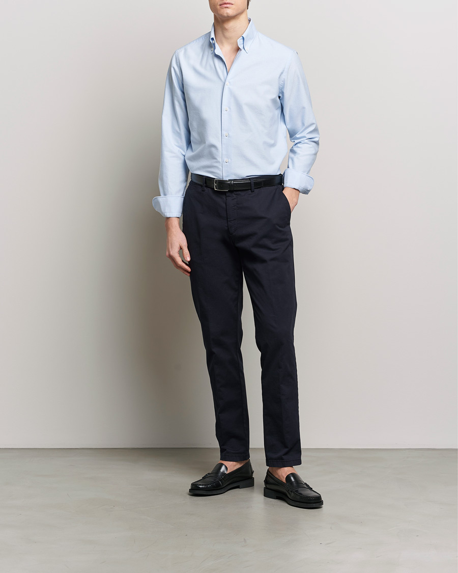 Herre | Skjorter | Grigio | Oxford Button Down Shirt Light Blue