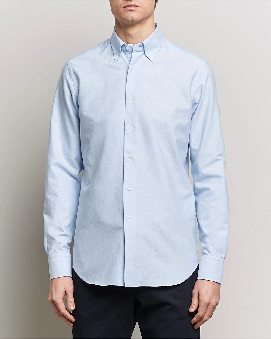 Herre | Nye varemerker | Grigio | Oxford Button Down Shirt Light Blue