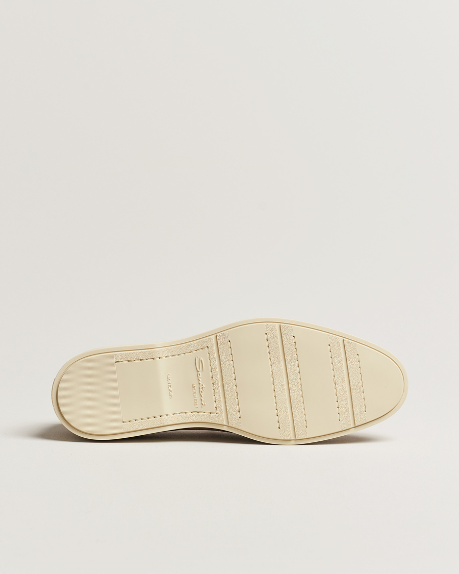 Herre | Santoni Summer Loafers Beige Suede | Santoni | Summer Loafers Beige Suede