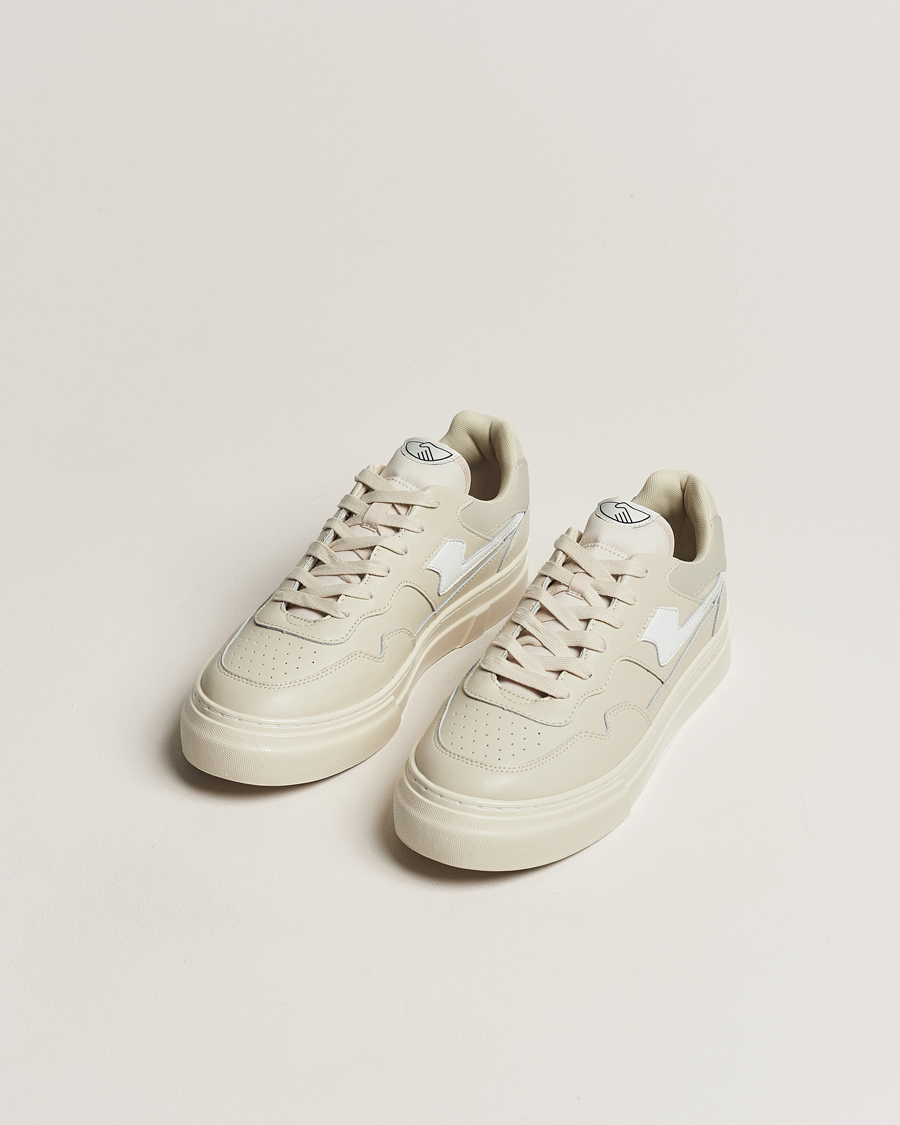 Herre |  | Stepney Workers Club | Pearl S-Strike Leather Sneaker Ecru/White