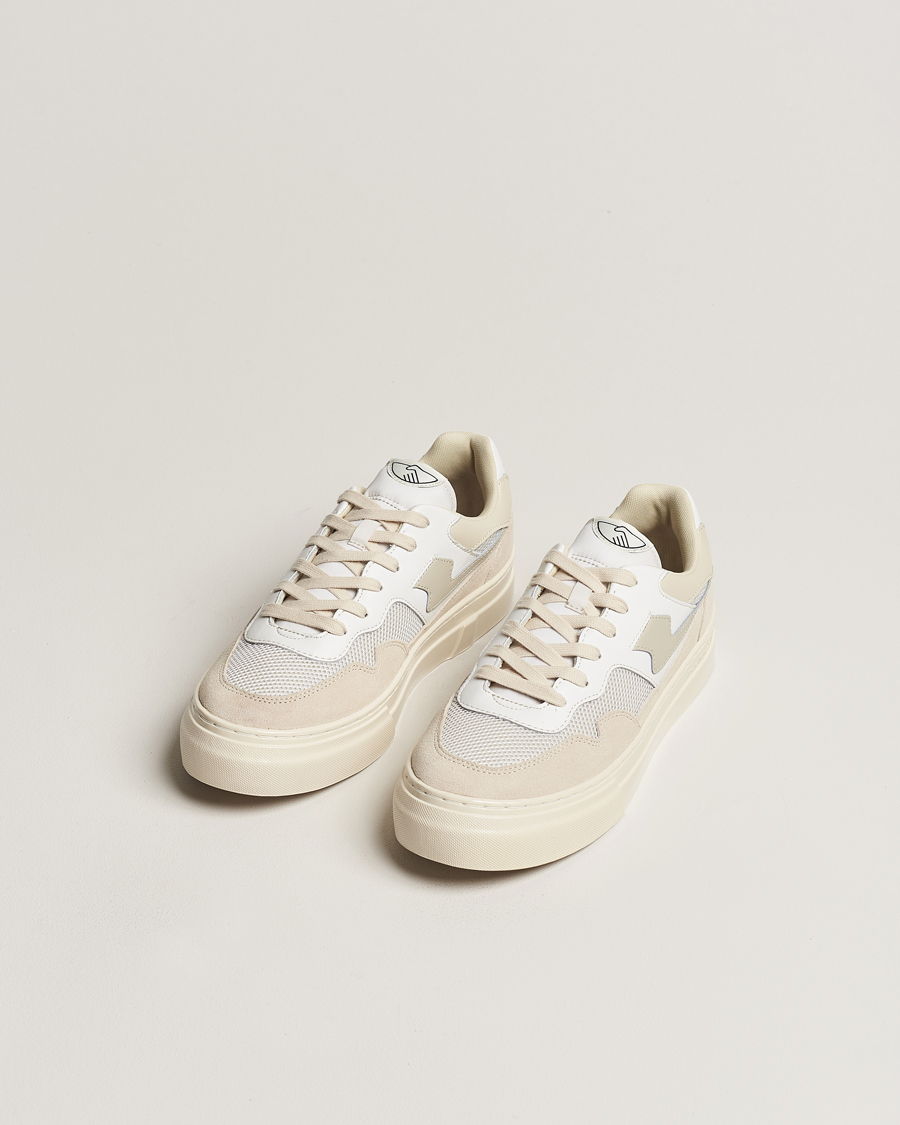 Herre | Sko | Stepney Workers Club | Pearl S-Strike Suede Mixed Sneaker Ecru/Putty