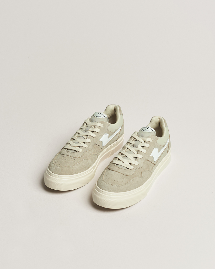 Herre | Stepney Workers Club Pearl S-Strike Suede Sneaker Lt Grey/White | Stepney Workers Club | Pearl S-Strike Suede Sneaker Lt Grey/White