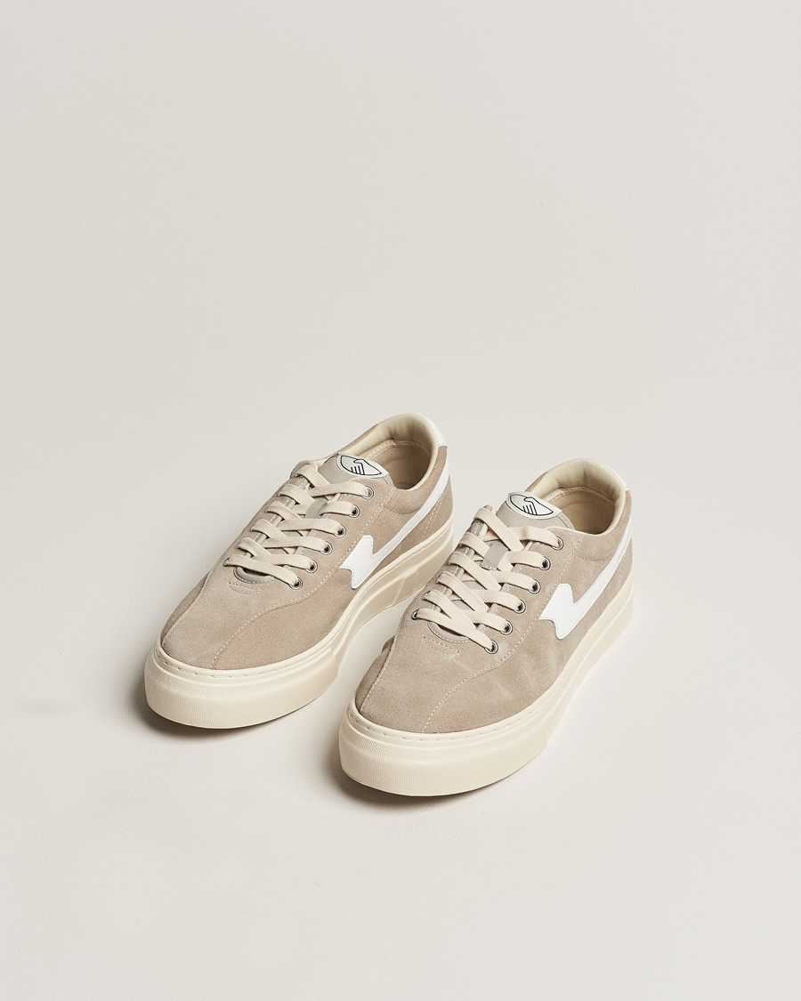 Herre | Sko i mokka | Stepney Workers Club | Dellow S-Strike Suede Sneaker Lt Grey/White