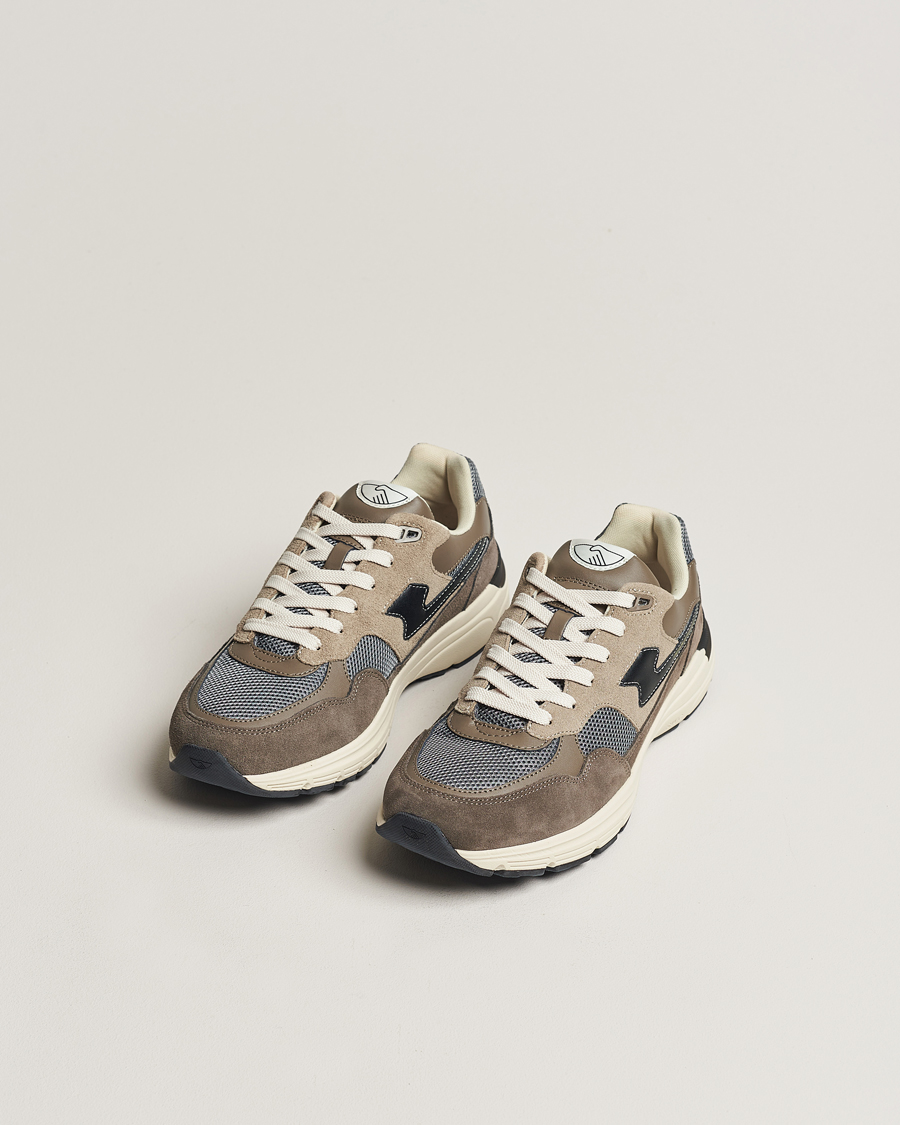 Herre | Sko i mokka | Stepney Workers Club | Amiel S-Strike Suede Mix Runner Grey