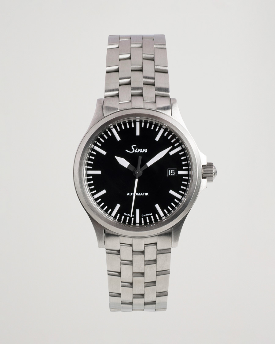 Herre | Sinn Pre-Owned 556 Stainless Steal 38,5 Black Silver | Sinn Pre-Owned | 556 Stainless Steal 38,5 Black Silver
