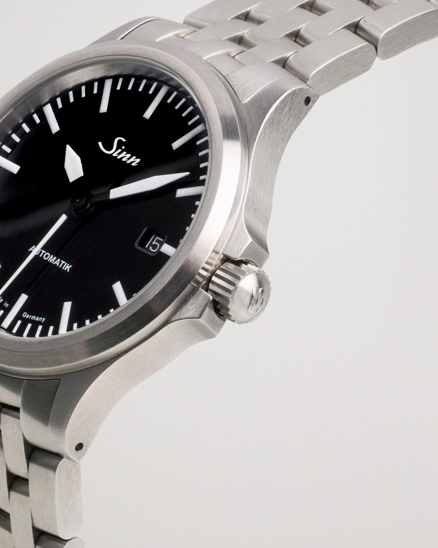 Herre | Sinn Pre-Owned 556 Stainless Steal 38,5 Black Silver | Sinn Pre-Owned | 556 Stainless Steal 38,5 Black Silver