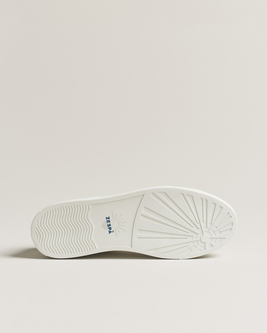 Herre | Zespà ZSP4 Nappa Leather Sneakers White/Navy | Zespà | ZSP4 Nappa Leather Sneakers White/Navy