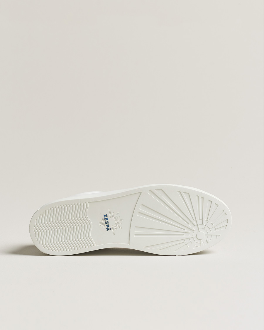 Herre | Zespà ZSP4 Nappa Leather Sneakers White/Wine | Zespà | ZSP4 Nappa Leather Sneakers White/Wine