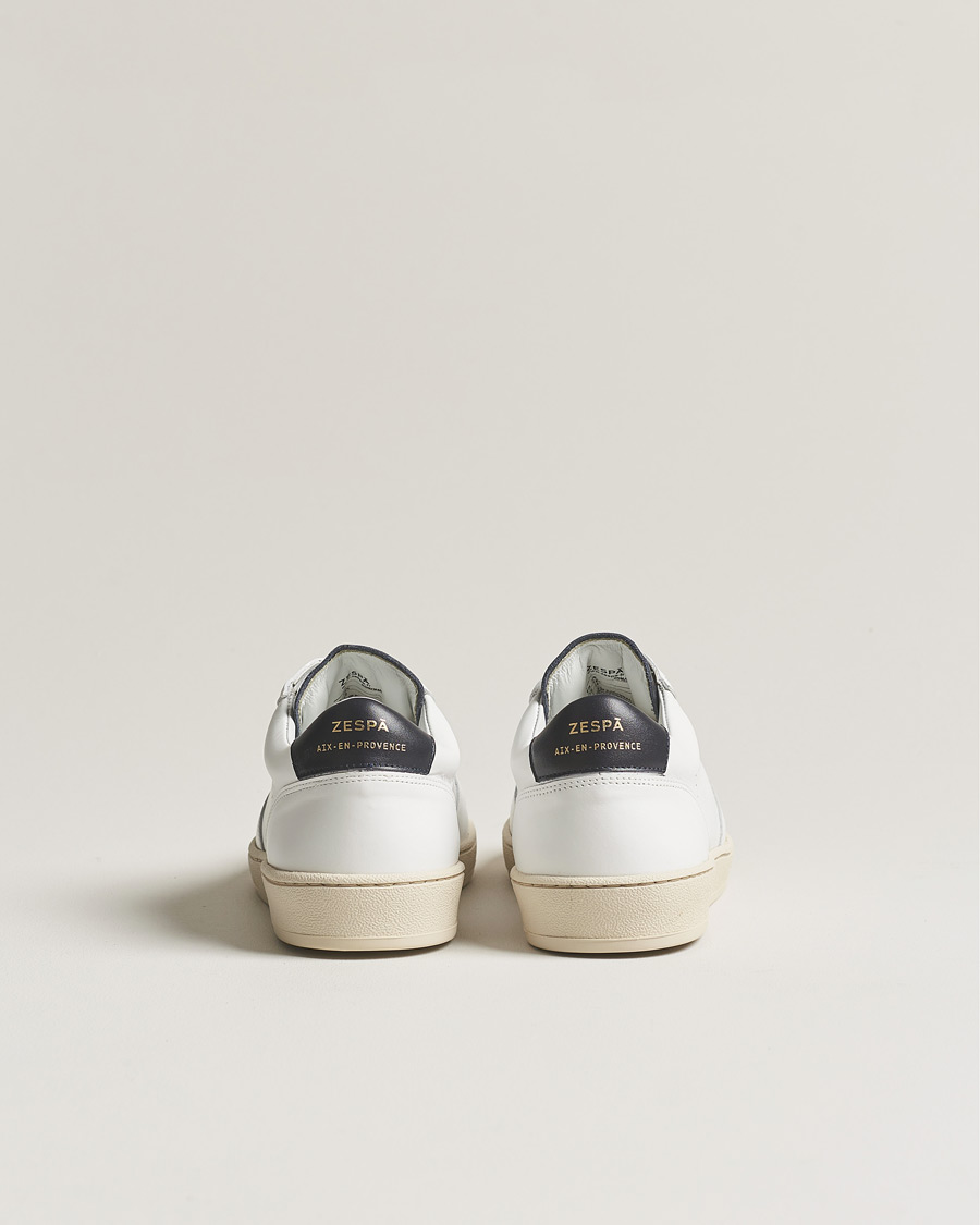 Herre | Zespà ZSP23 APLA Leather Sneakers White/Navy | Zespà | ZSP23 APLA Leather Sneakers White/Navy