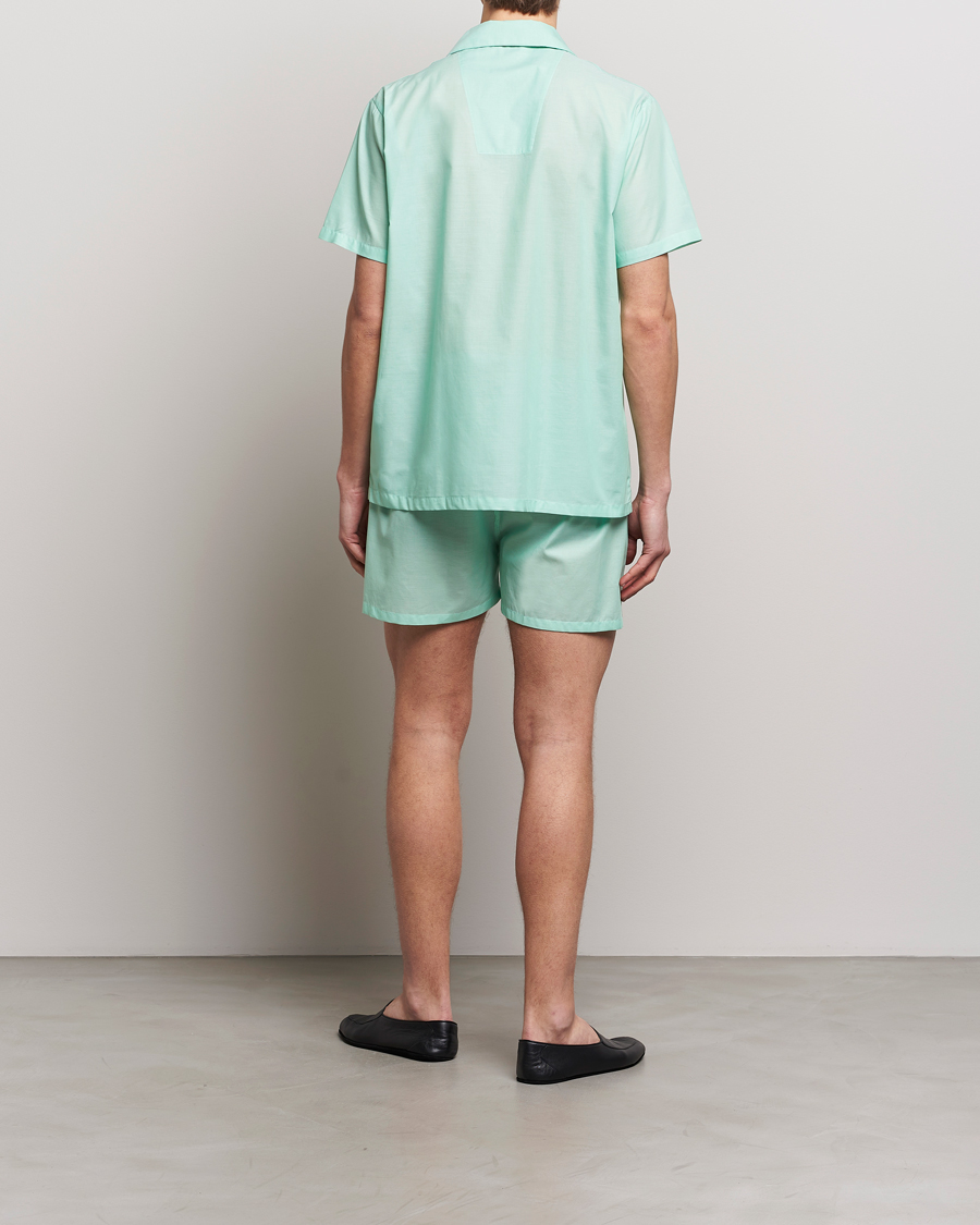 Herre | Avdelinger | Derek Rose | Shortie Cotton Pyjama Set Mint