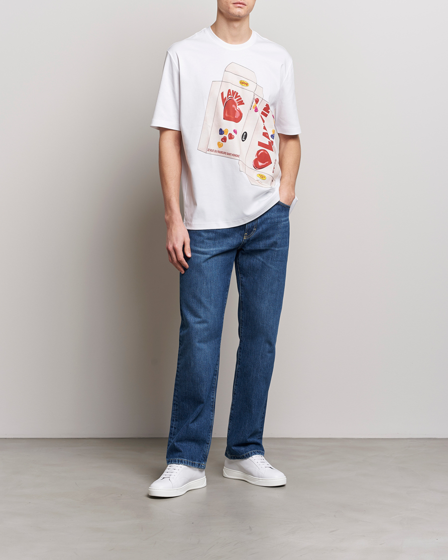 Herre | T-Shirts | Lanvin | Bonbon Printed T-Shirt Optic White