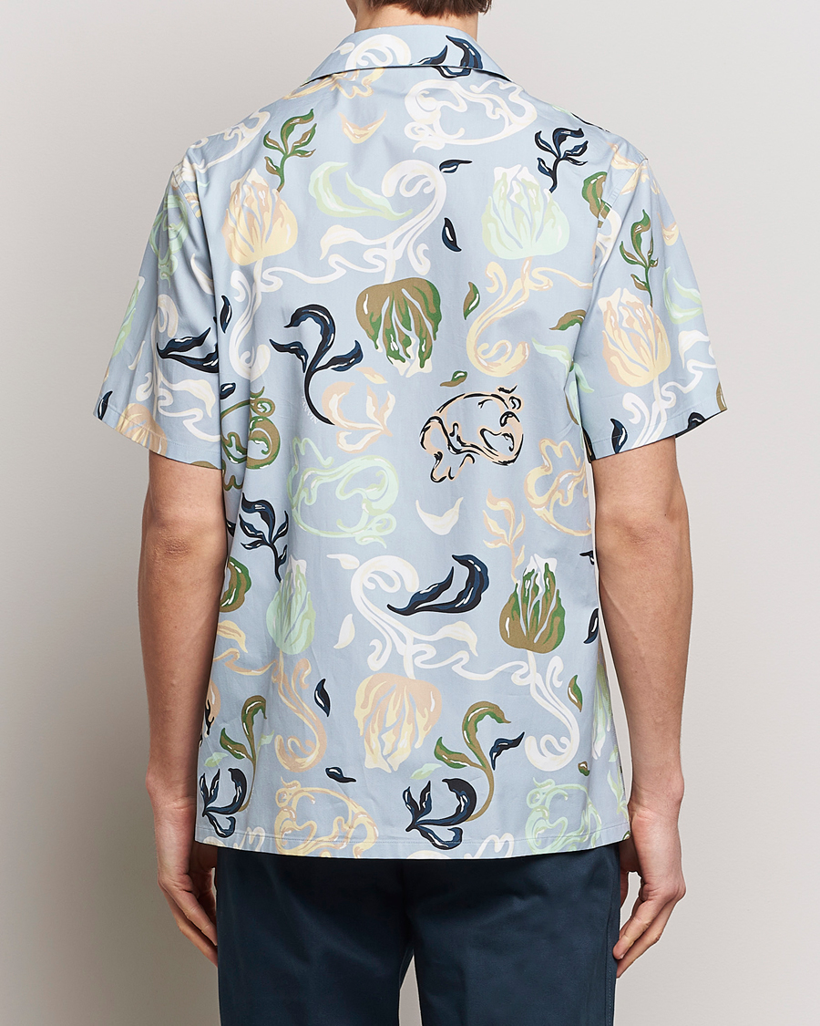 Herre | Skjorter | Lanvin | Printed Bowling Shirt Azur