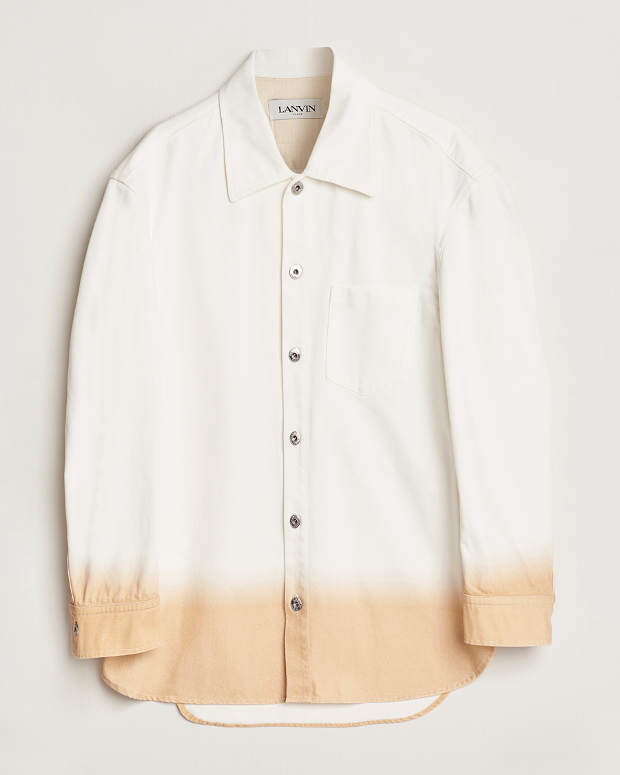 Herre | Skjorter | Lanvin | Degrade Effect Overshirt Vanilla