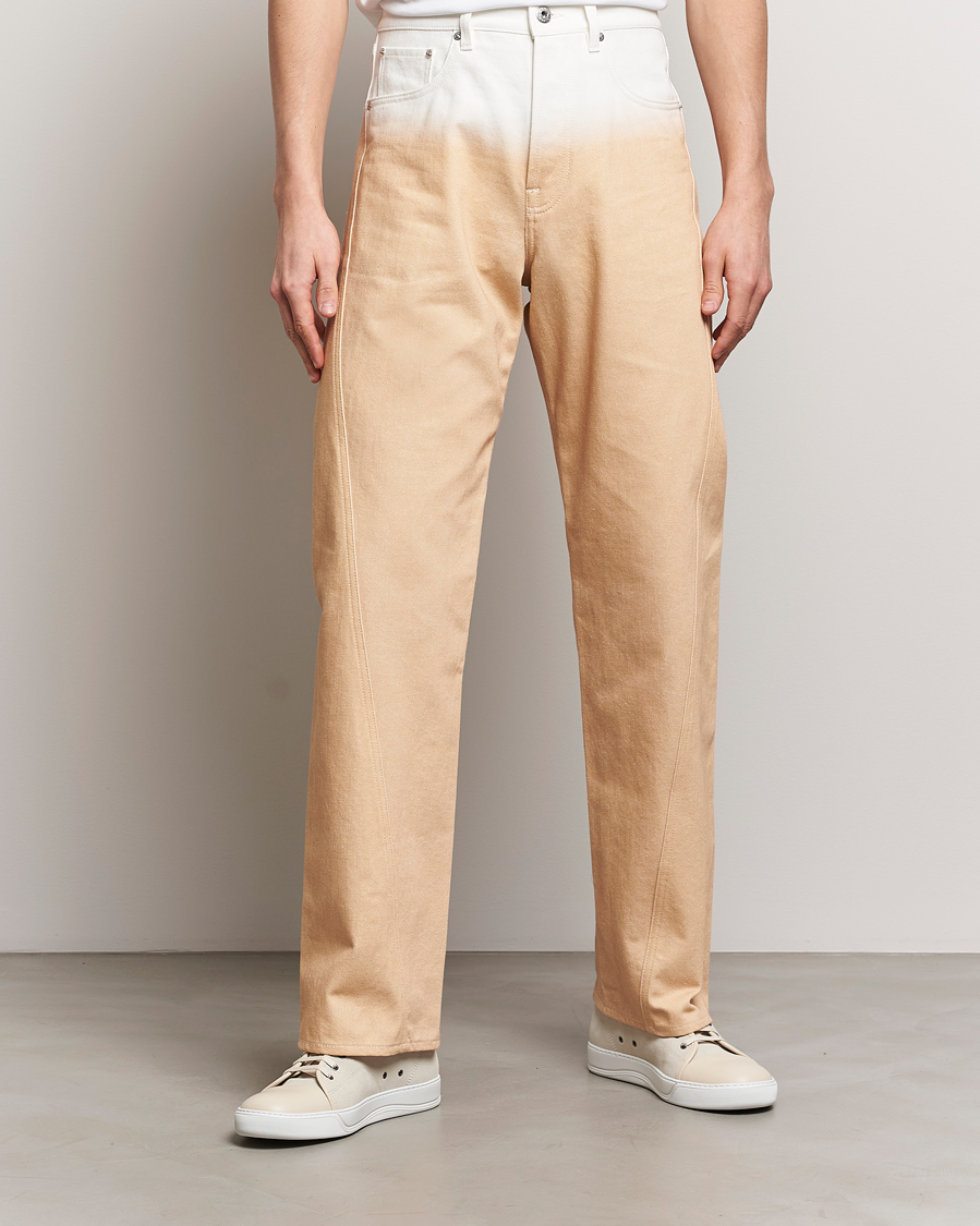 Herre | 5-lommersbukser | Lanvin | Degrade Twisted Pants Vanilla