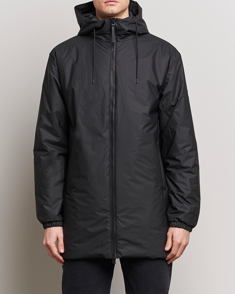 Herre | RAINS | RAINS | Lohja Hooded Car Coat Black